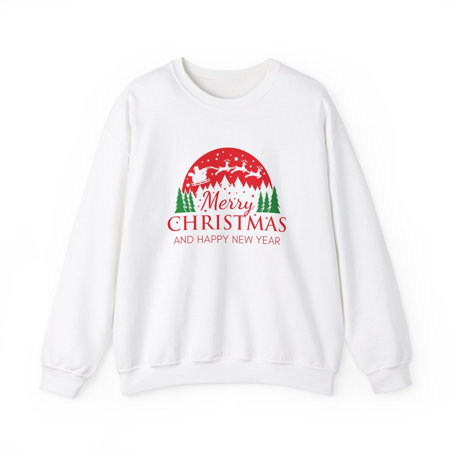 Merry Christmas Crewneck Sweatshirt, Cozy Holiday Sweatshirt, Winter Gift, Unisex Sweater, Christmas Celebration Apparel