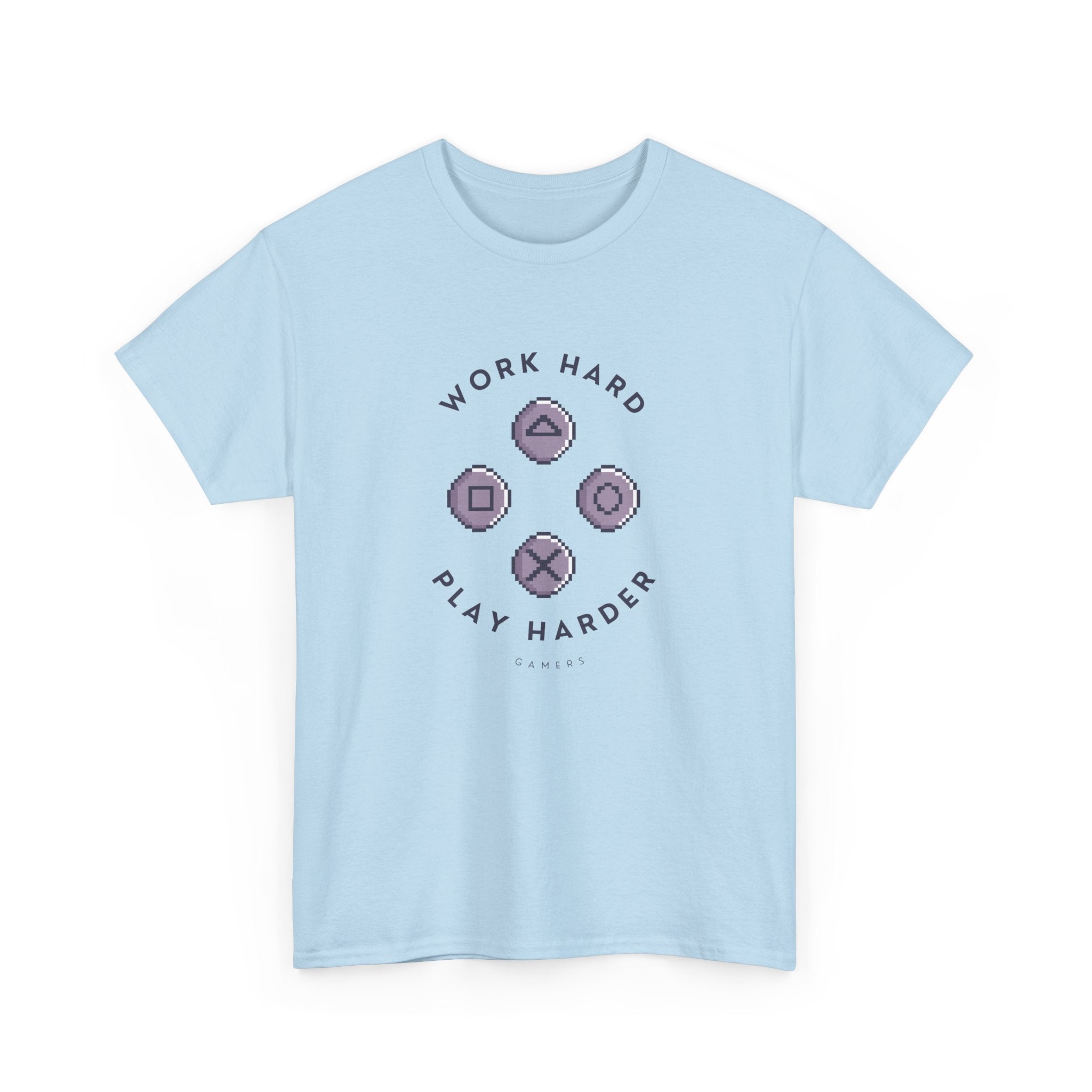 Work Hard Play Hard Unisex Heavy Cotton Tee