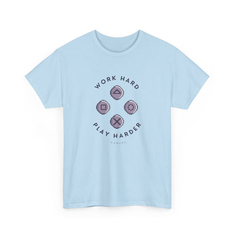 Work Hard Play Hard Unisex Heavy Cotton Tee