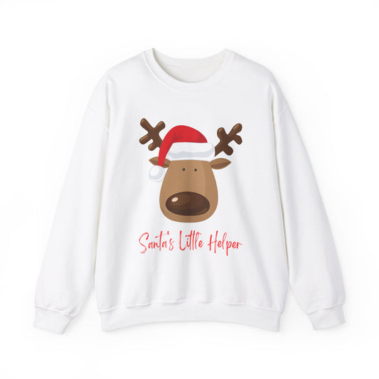 Santa's Little Helper Sweatshirt | Cozy Holiday Apparel, Christmas Gift, Unisex Crewneck, Winter Fashion, Casual Wear