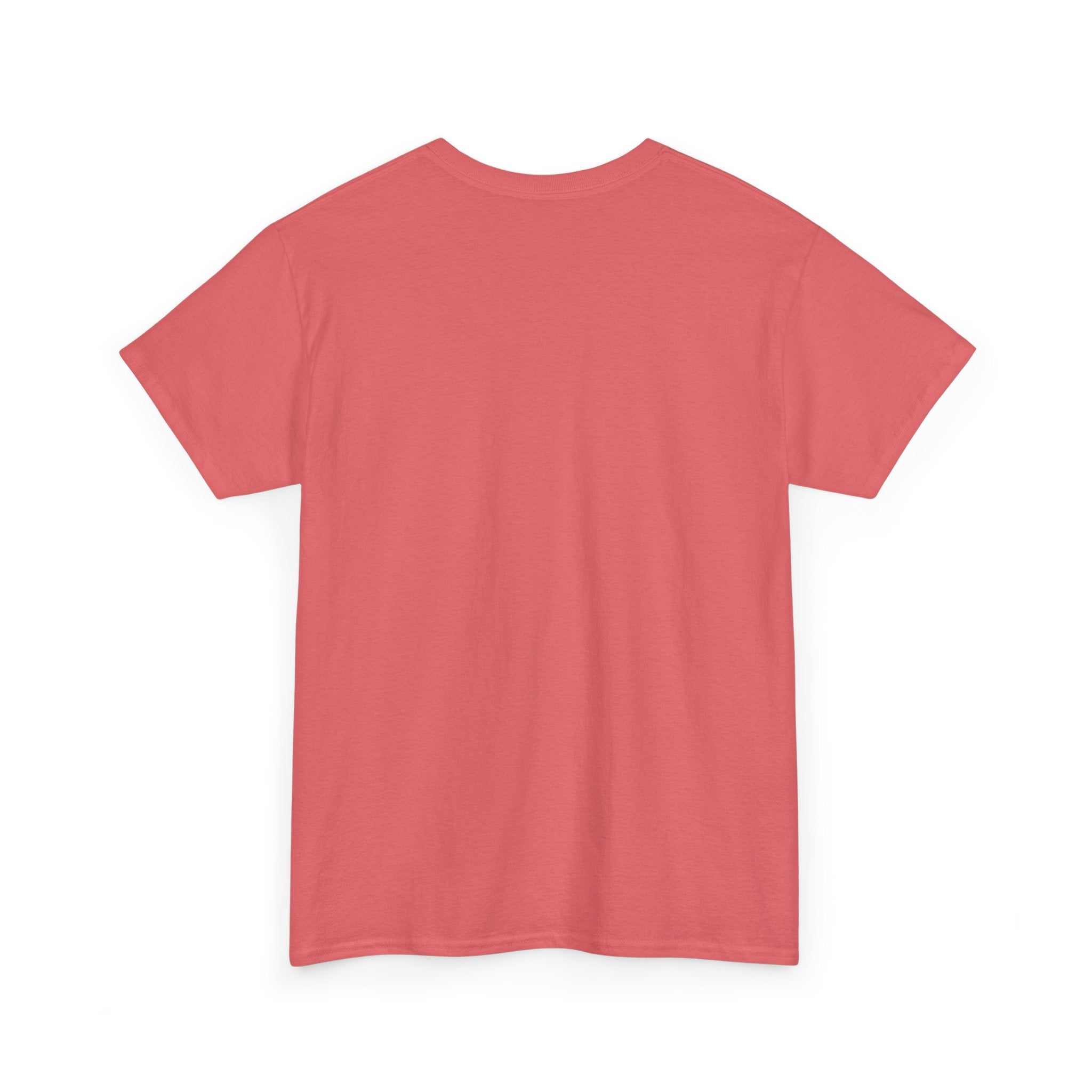 Front view of a red t-shirt.