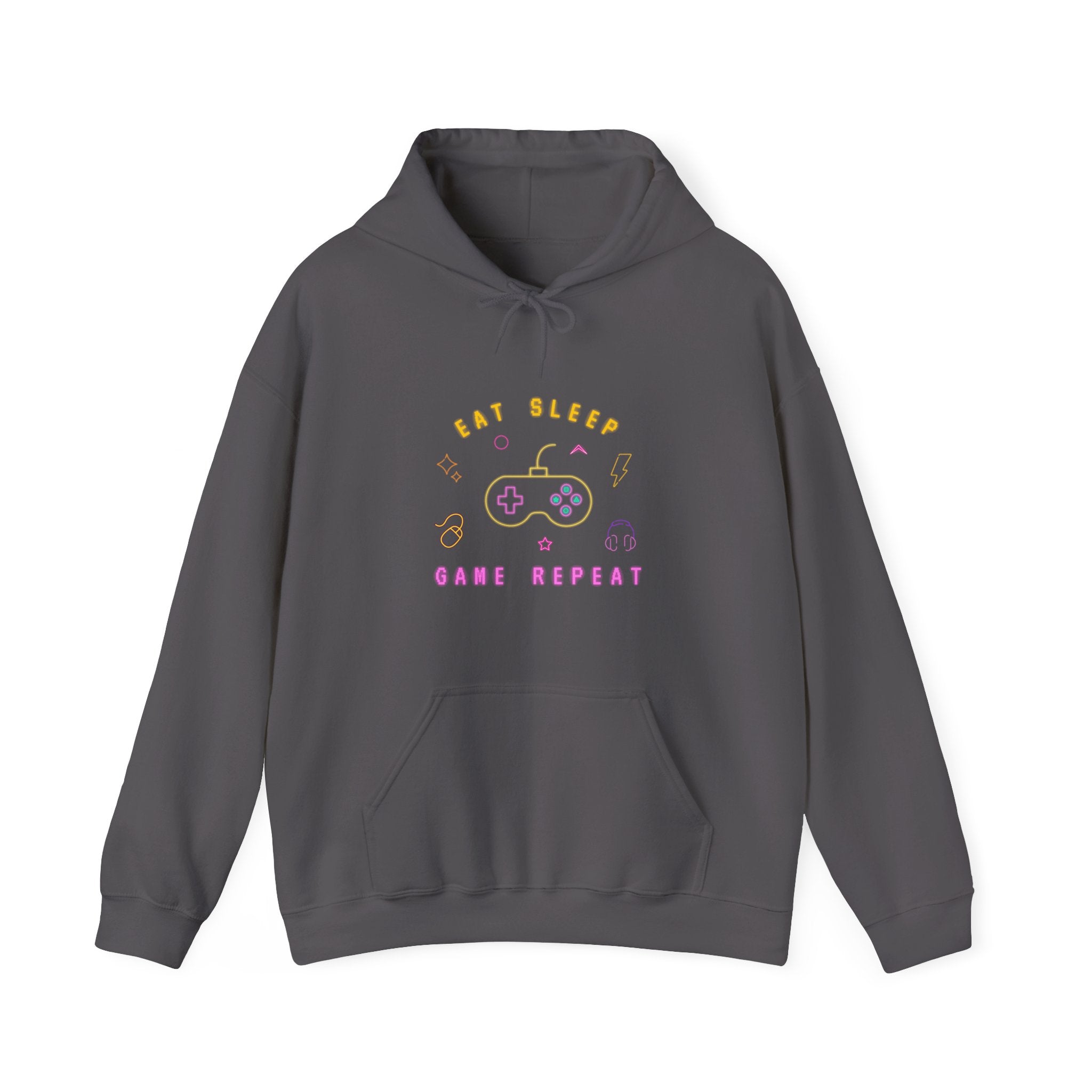 Gaming Life Hoodie, Unisex Sweatshirt, Cozy Gamer Apparel, Casual Wear, Gifts for Gamers, Sleep Game Repeat