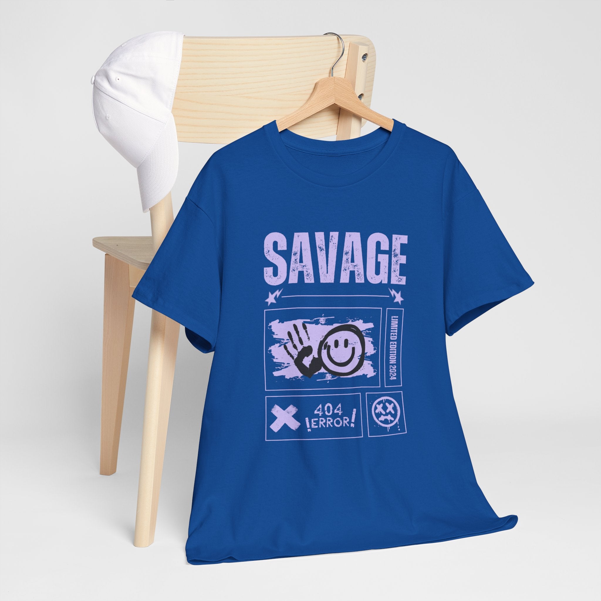 Savage Smile Tee - Casual Streetwear Unisex Heavy Cotton T-shirt