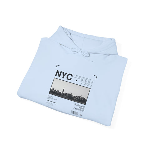NYC Cityscape Unisex Hoodie, Cozy Streetwear Sweatshirt, Casual Wear, Urban Fashion