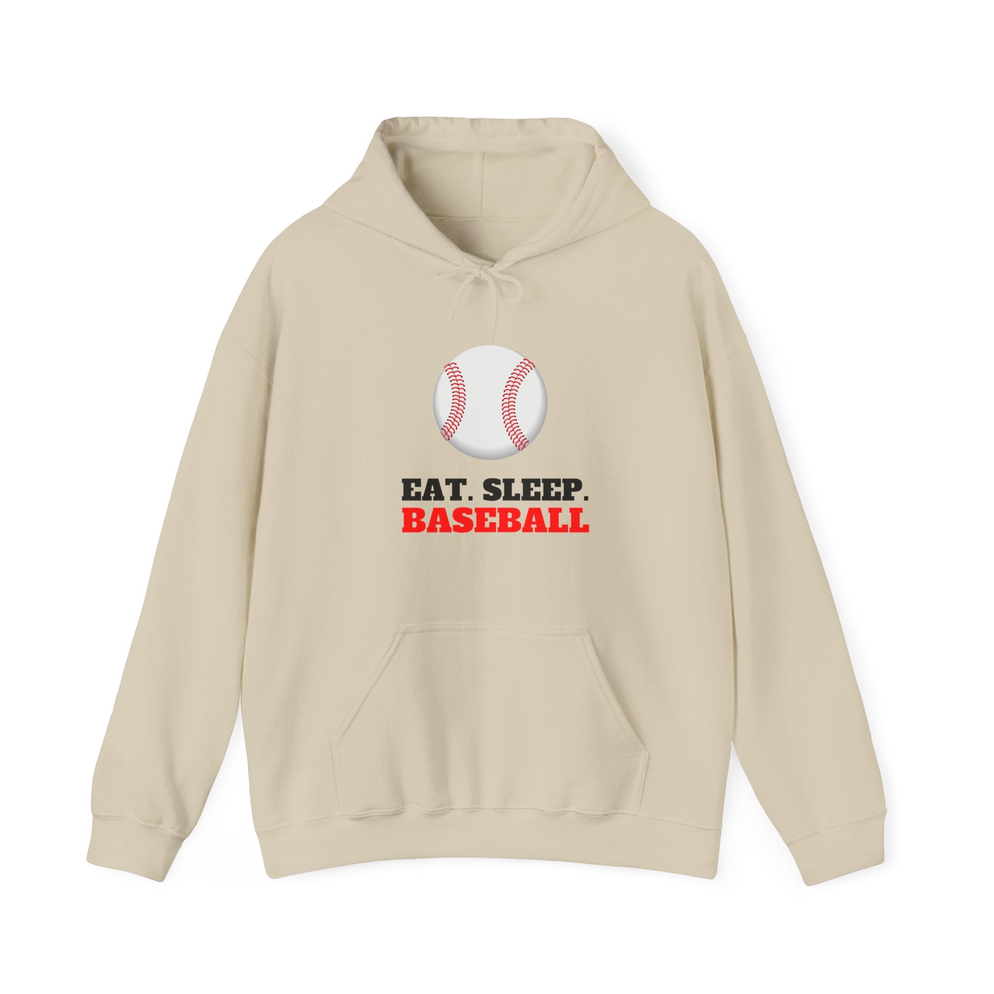 Baseball Hoodie - Eat Sleep Baseball, Sports Fan Gift