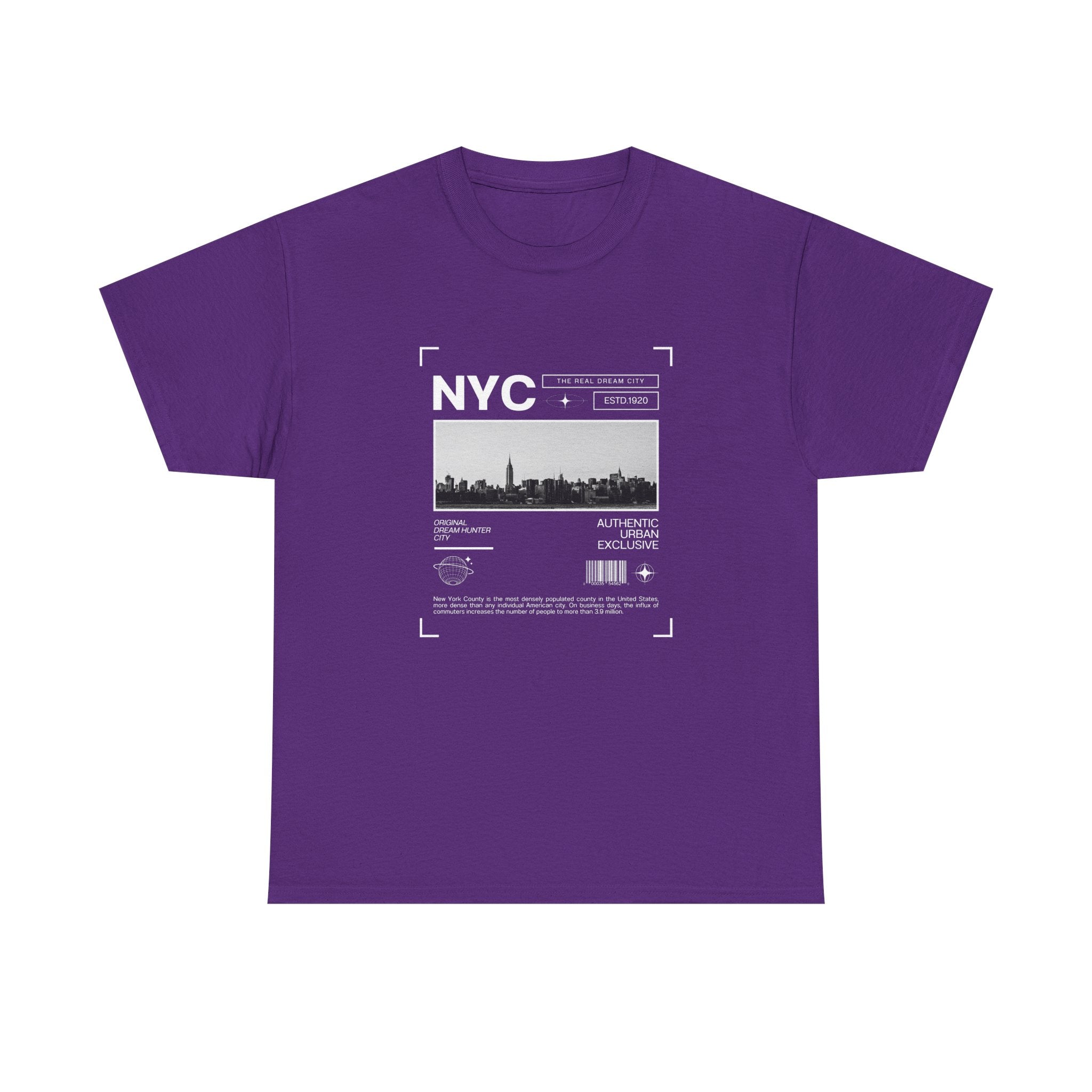 NYC Graphic Tee, Unisex Cotton T-Shirt for City Lovers, Travel Souvenir, Casual Wear, Streetwear Style Fashion