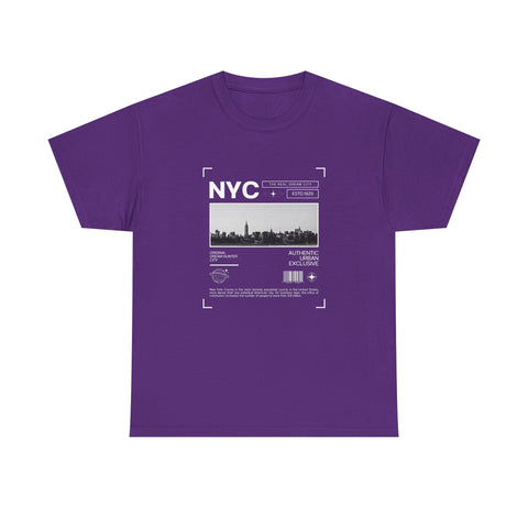 NYC Graphic Tee, Unisex Cotton T-Shirt for City Lovers, Travel Souvenir, Casual Wear, Streetwear Style Fashion