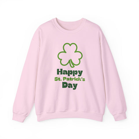 St Patrick's Day Sweatshirt, Cozy Crewneck for Celebrations, Unisex Holiday Apparel, Green Shamrock Design, Festive Clothing, Saint Paddy's