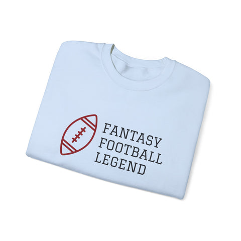 Fantasy Football Legend Crewneck Sweatshirt - Perfect Gift for Sports Fans, Cozy Wear for Game Days, Autumn Essentials, Unisex Sweatshirt