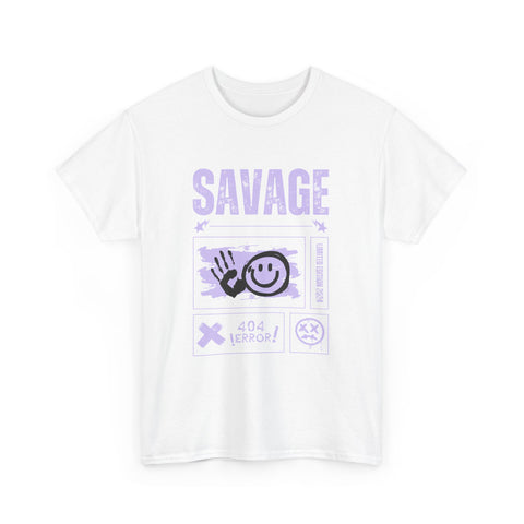 Savage Smile Tee - Casual Streetwear Unisex Heavy Cotton T-shirt