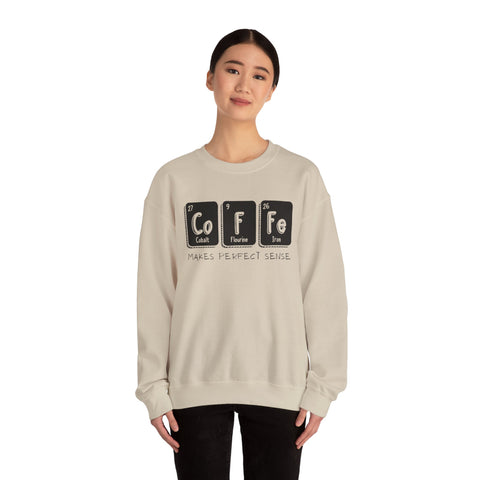 Coffee Elements Crewneck Sweatshirt - Cozy Coffee Lover Gift, Science Pullover, Unisex Casual Apparel, Coffee Gift idea, Coffee Theme