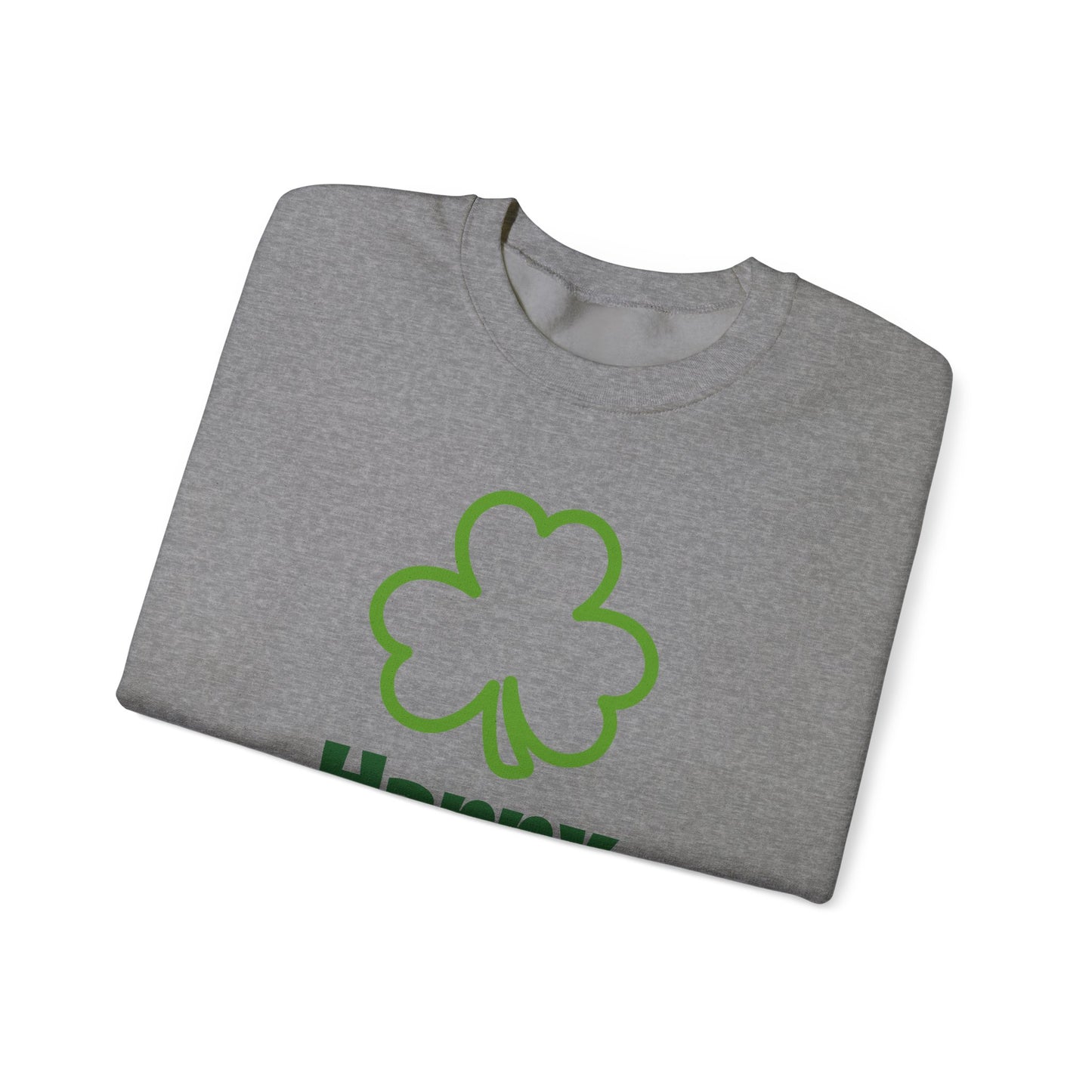 St Patrick's Day Sweatshirt, Cozy Crewneck for Celebrations, Unisex Holiday Apparel, Green Shamrock Design, Festive Clothing, Saint Paddy's