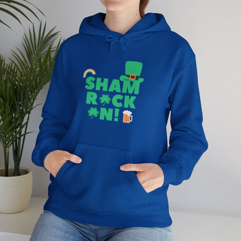 Shamrock Celebrations Hoodie, Unisex St. Patrick's Day Sweatshirt, Cozy Green Clover Apparel, Perfect Gift for Leprechaun Lovers, Spring