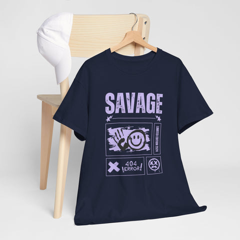 Savage Smile Tee - Casual Streetwear Unisex Heavy Cotton T-shirt