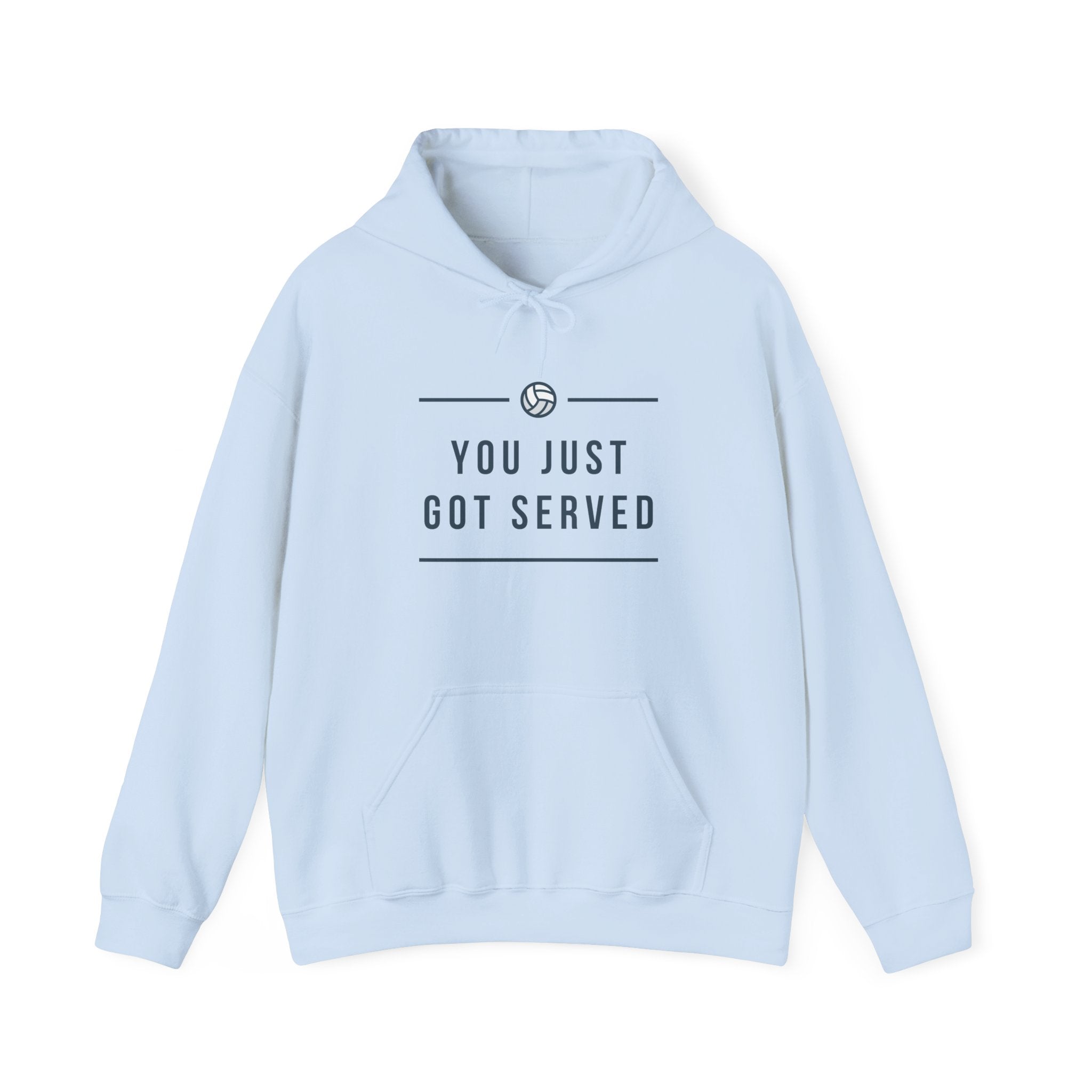 YOU JUST GOT SERVED Unisex Heavy Blend™ Hooded Sweatshirt, Funny Sports Sweatshirt