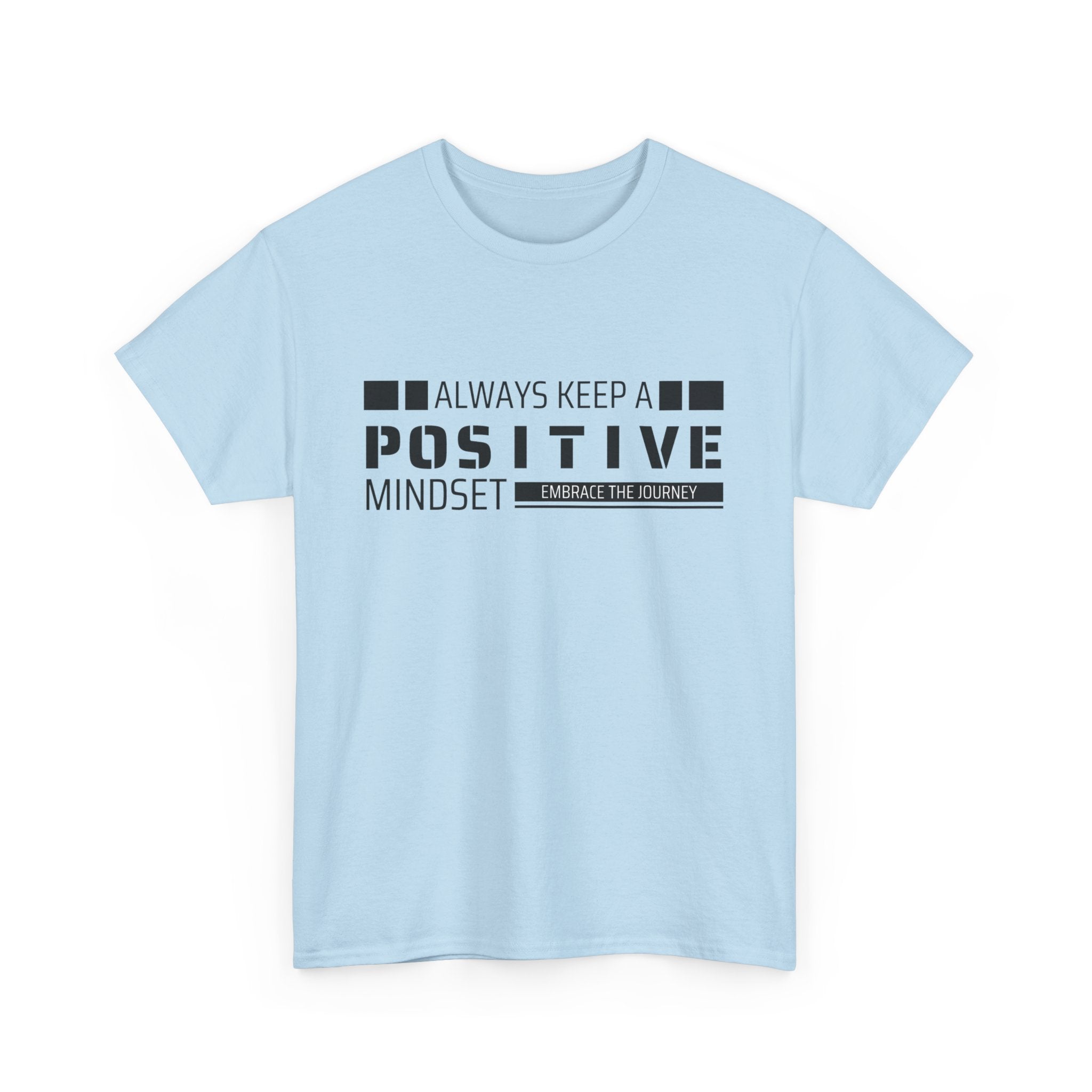 Positive Mindset Unisex Heavy Cotton Tee, Inspirational Shirt, Motivational T-Shirt, Gift for Friends, Casualwear