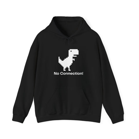Dinosaurs & Connectivity Sweatshirt, Unisex Hoodie, Funny Graphic Hoodie, Gamer Gift, Internet Humor Fashion, Cozy and Fun
