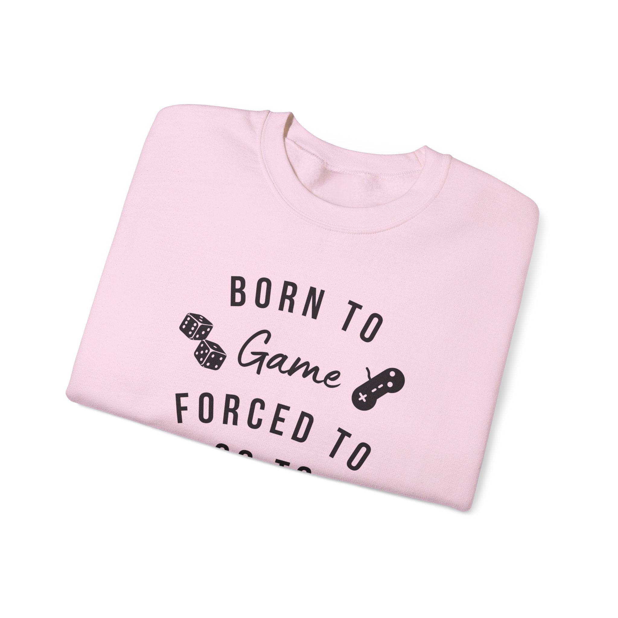 Born to Game Crewneck Sweatshirt | Gaming Apparel, School Sweatshirt, Unisex Fashion, Cozy Casual Wear