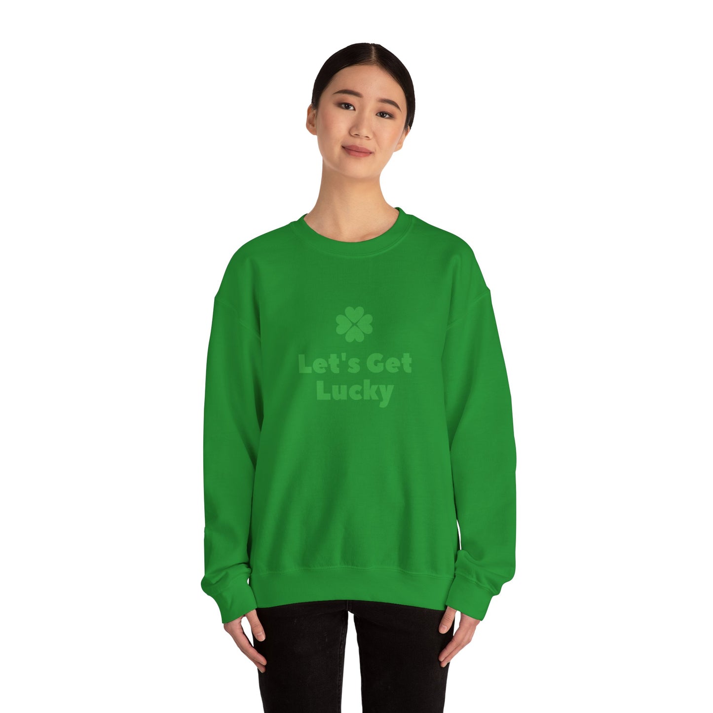 St Patrick's Day Unisex Heavy Blend™ Crewneck Sweatshirt, Let's Get Lucky