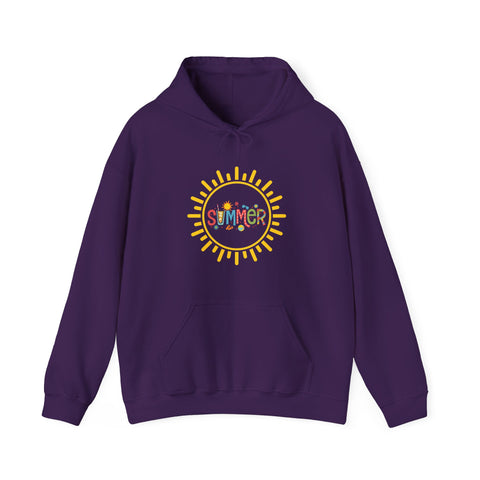 Summer Vibes Hoodie, Cozy Unisex Sweatshirt, Perfect for Beach Days, Summer Parties