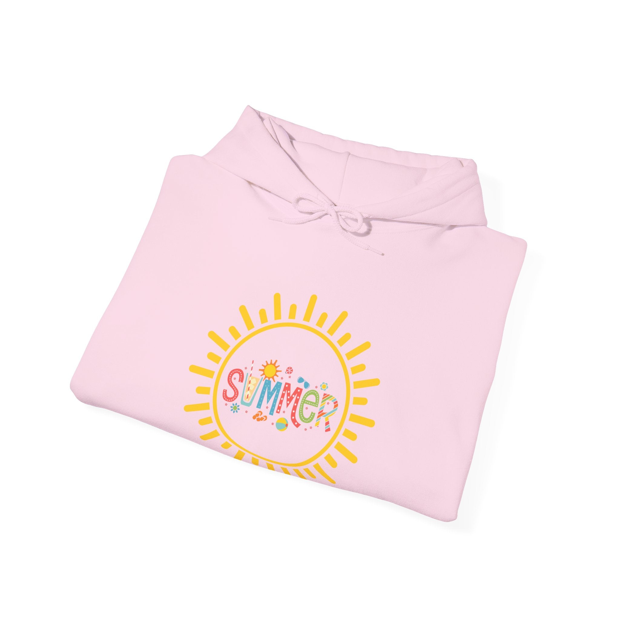 Summer Vibes Hoodie, Cozy Unisex Sweatshirt, Perfect for Beach Days, Summer Parties