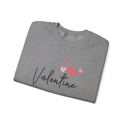 Valentine's Day Crewneck Sweatshirt, Love Sweatshirt, Valentine's Gift for Him/Her, Cozy Casual Wear, Heart Sweatshirt, Unisex Sweatshirt,