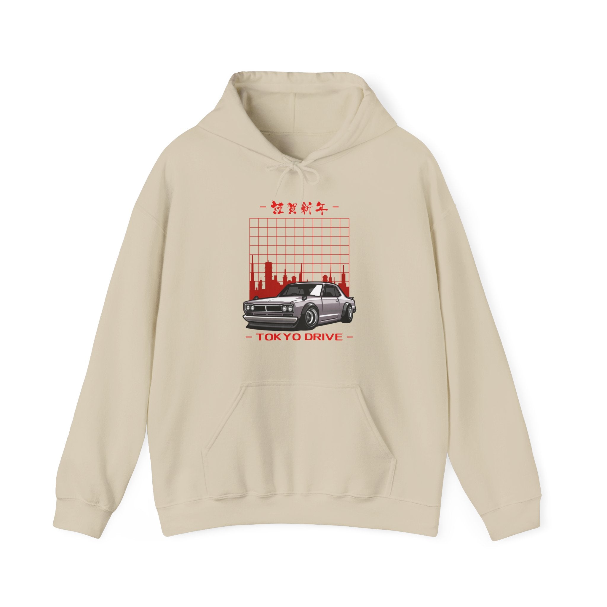 Tokyo Drive Unisex Heavy Blend™ Cool Car Hoodie - Cozy Streetwear, Perfect for Car Lovers, Casual Wear