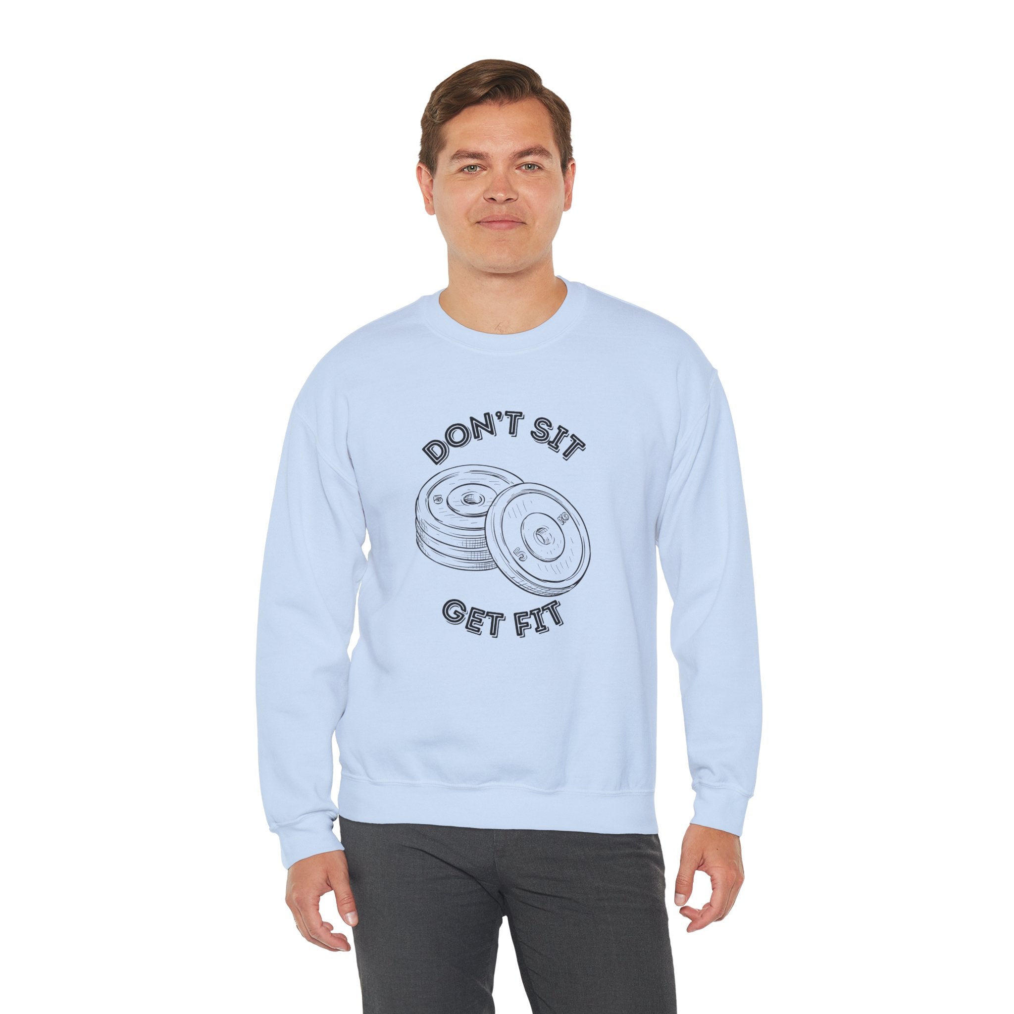 Fitness Motivation Crewneck Sweatshirt, Workout Apparel, Gym Sweatshirt, Gift for Fitness Lovers, Motivational Clothing, Cozy Fitness