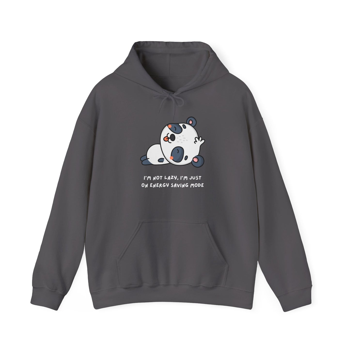 Cute Panda Hoodie - I'm Not Lazy, I'm Just on Energy Saving Mode, Cozy Gift for Animal Lovers, Funny Sweatshirt, Perfect for Relaxation,