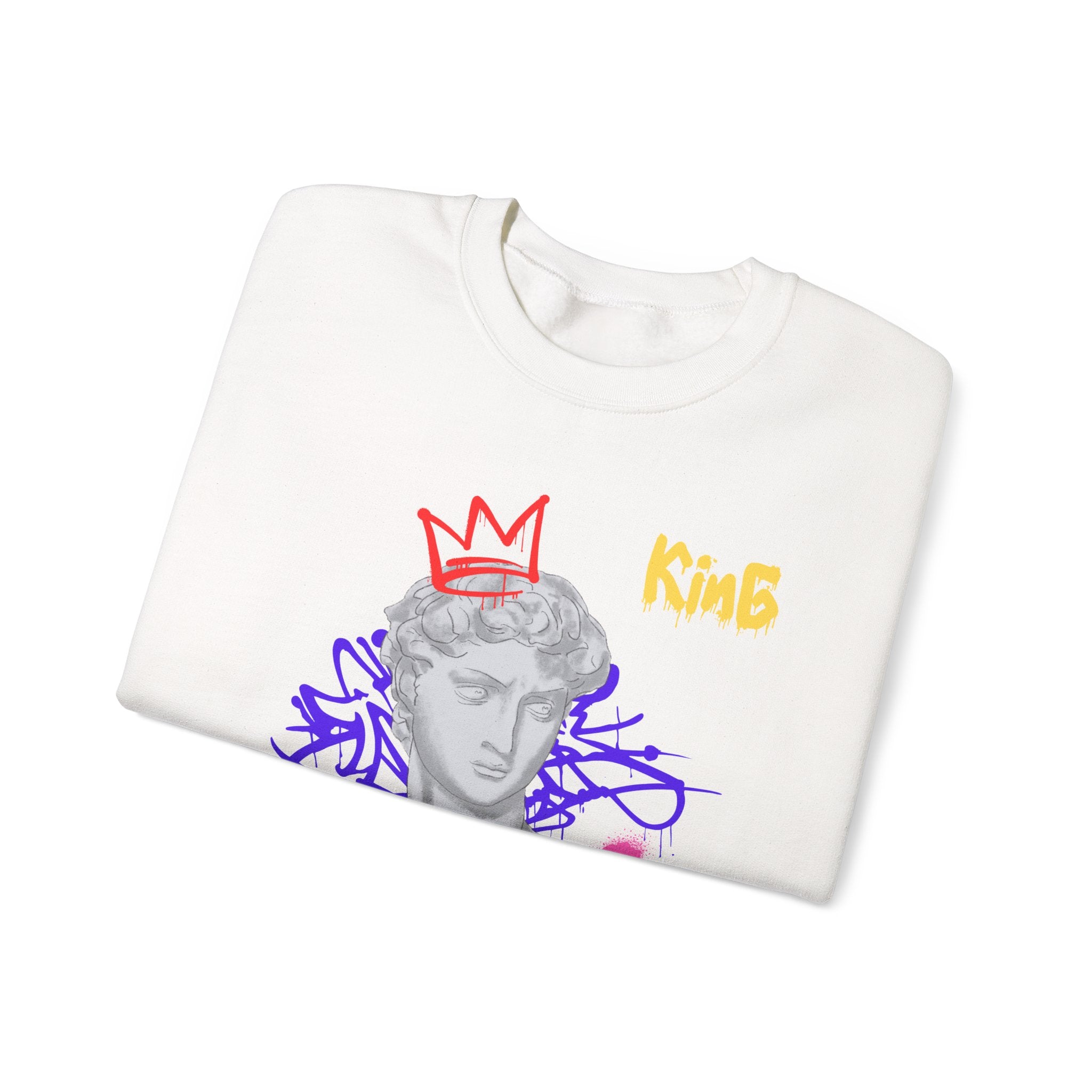 Modern Artistic Sweatshirt, Unisex Pullover, Trendy Graphic Sweater, Streetwear Fashion