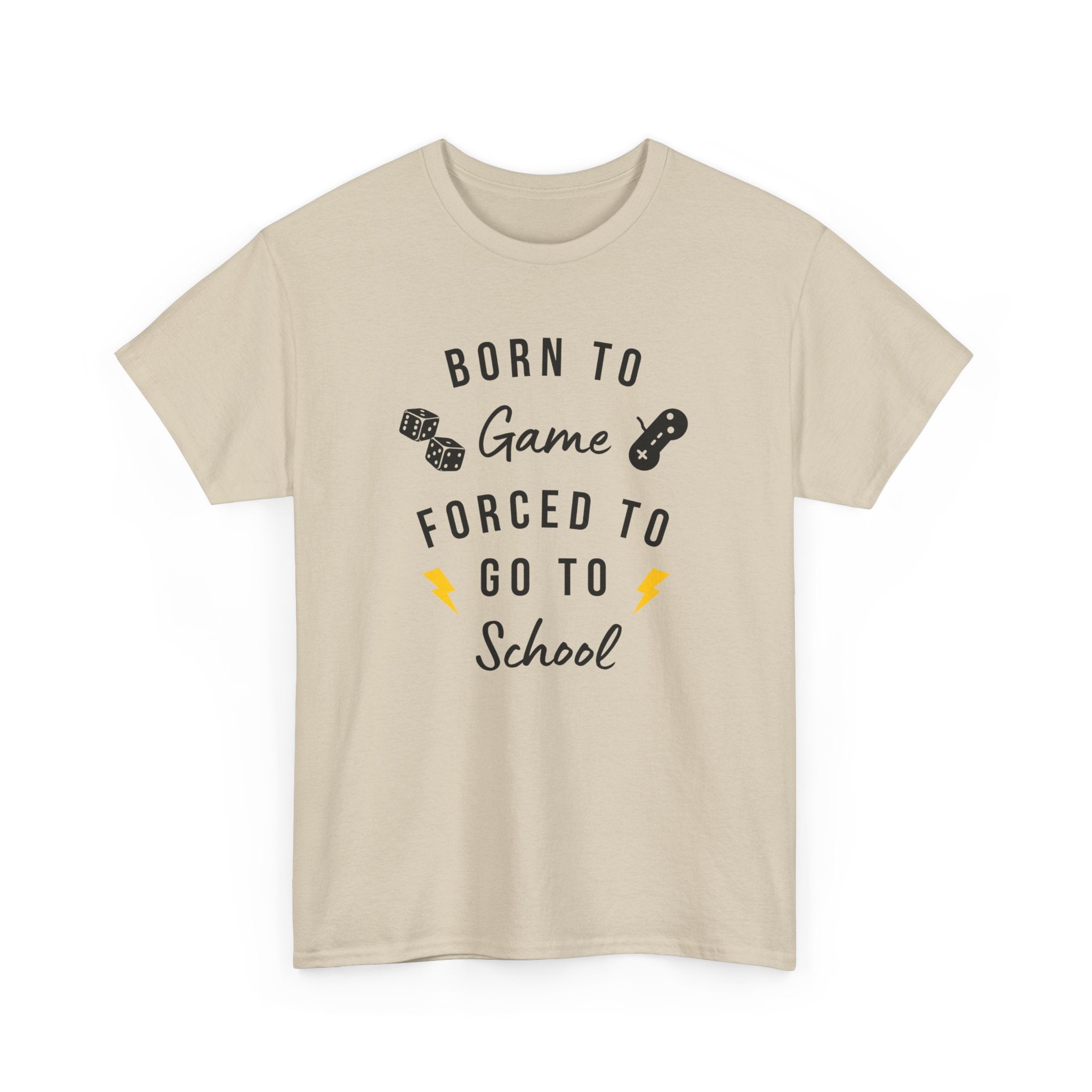 Born to Game Unisex Tee, Gamer T-Shirt, Fun School Shirt, Casual Cotton Tee