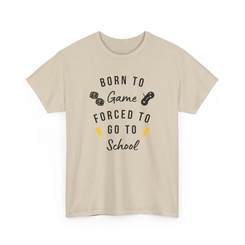 Born to Game Unisex Tee, Gamer T-Shirt, Fun School Shirt, Casual Cotton Tee