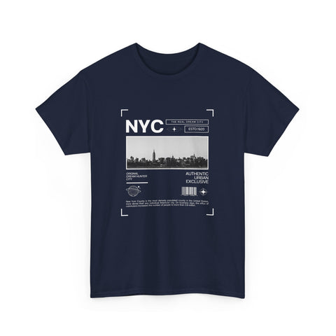 NYC Graphic Tee, Unisex Cotton T-Shirt for City Lovers, Travel Souvenir, Casual Wear, Streetwear Style Fashion