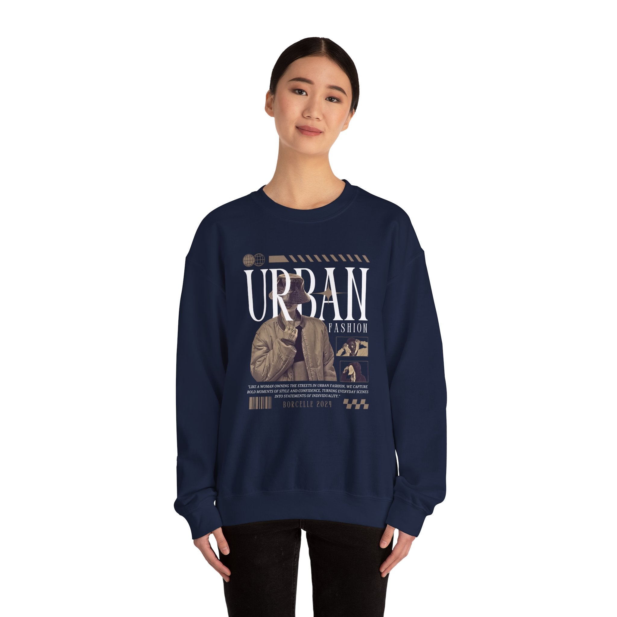 Crewneck Sweatshirt, Cozy Unisex Pullover, Streetwear Style