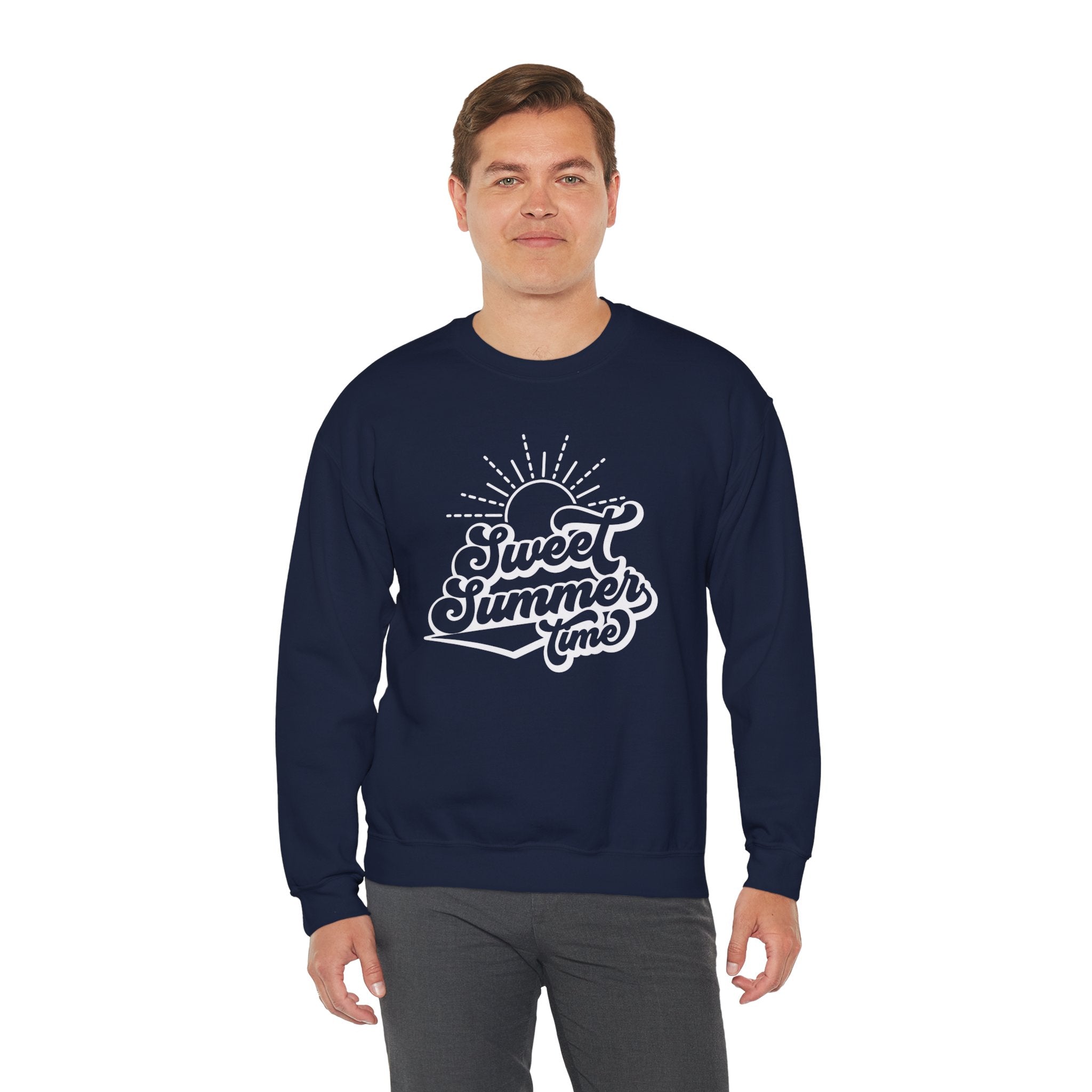 Summer Vibes Crewneck Sweatshirt, Cozy Unisex Pullover, Perfect for Beach Days, Gift for Summer Lovers, Matching Family Outfit
