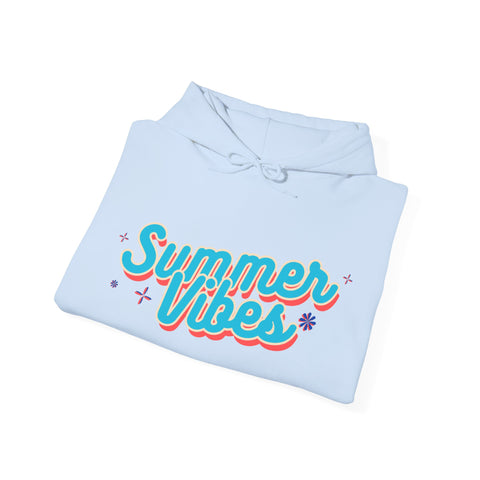 Summer Vibes Unisex Hoodie, Cozy Sweatshirt for Beach Days, Perfect for Summer Celebrations, Casual Wear, Gift for Her