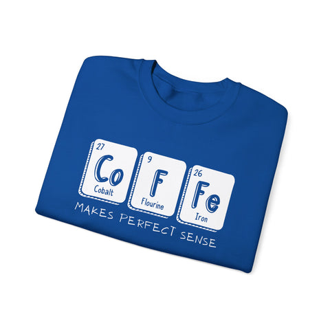 Coffee Elements Crewneck Sweatshirt - Cozy Coffee Lover Gift, Science Pullover, Unisex Casual Apparel, Coffee Gift idea, Coffee Theme