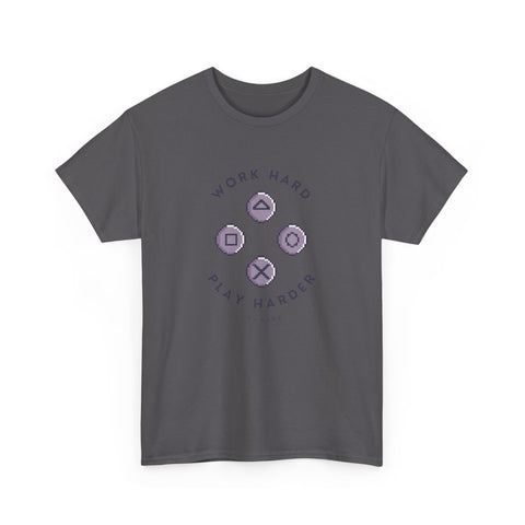 Work Hard Play Hard Unisex Heavy Cotton Tee