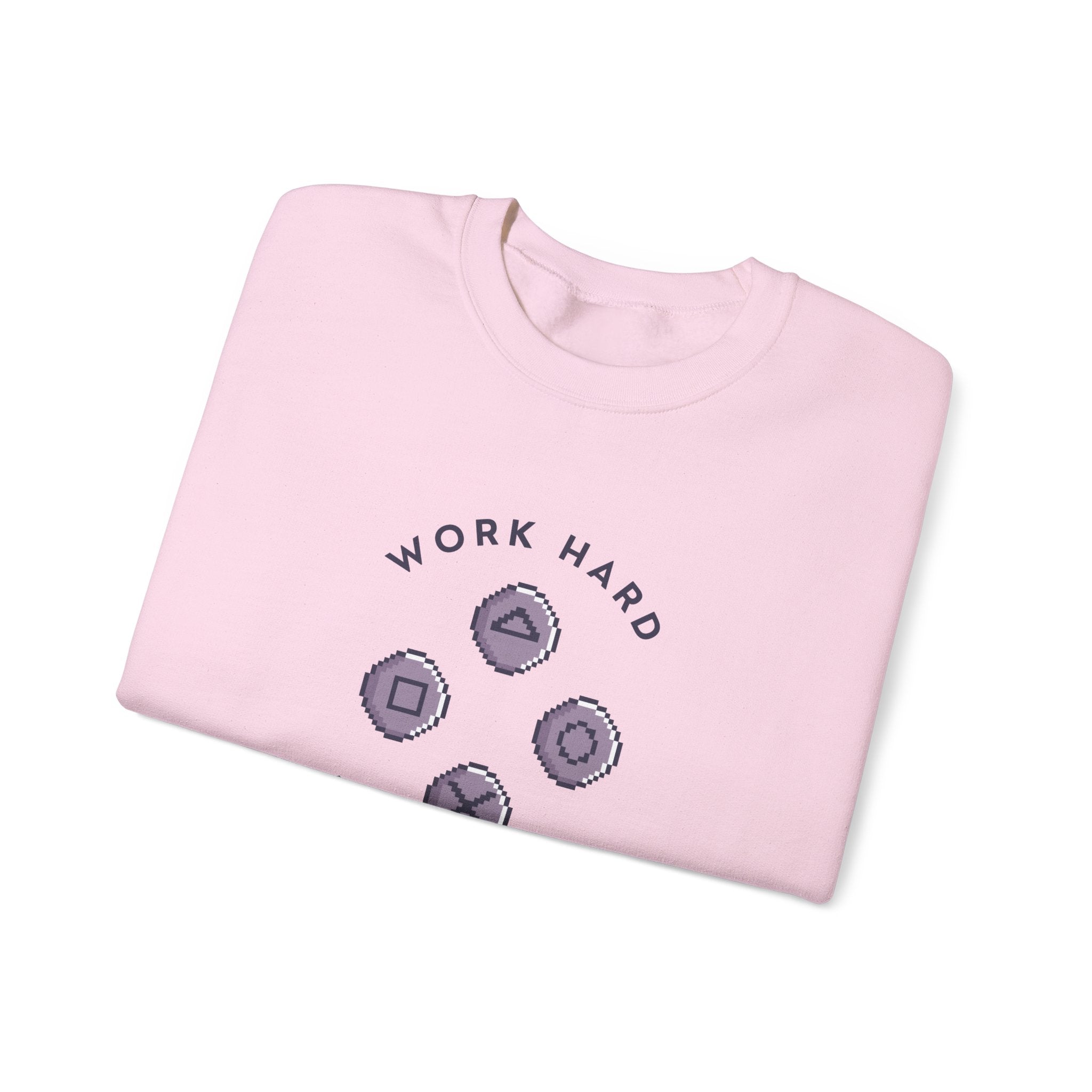 Play Harder Crewneck Sweatshirt  Casual Fashion