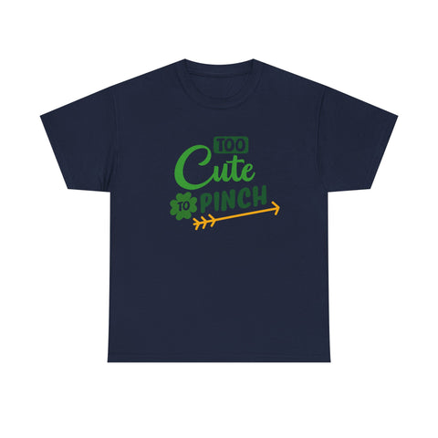 Cute St Patrick's Day Unisex Heavy Cotton Tee, Funny Holiday Shirt, Gift for Her, Green Graphic Tee, Party Outfit
