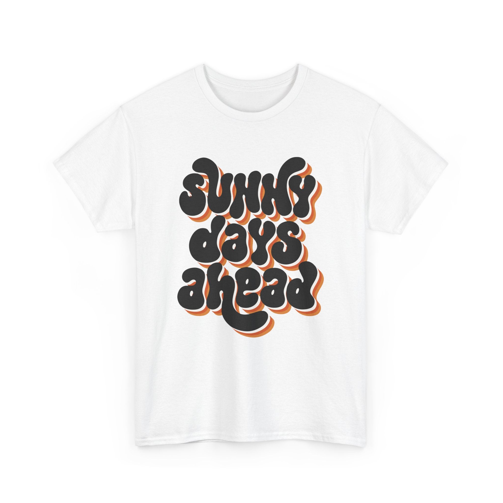 Retro Sunny Days Ahead Tee, Unisex Graphic Shirt for Summer Fun & Festivals, Casual Wear, Eco-Friendly Gift Shirt, Vintage Style T-Shirt