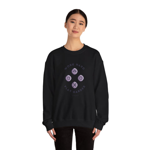 Play Harder Crewneck Sweatshirt  Casual Fashion