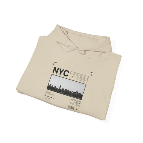 NYC Cityscape Unisex Hoodie, Cozy Streetwear Sweatshirt, Casual Wear, Urban Fashion