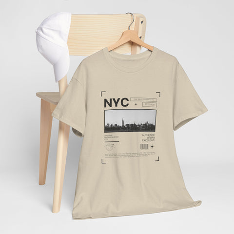 NYC Graphic Tee, Unisex Cotton T-Shirt for City Lovers, Travel Souvenir, Casual Wear, Streetwear Style Fashion