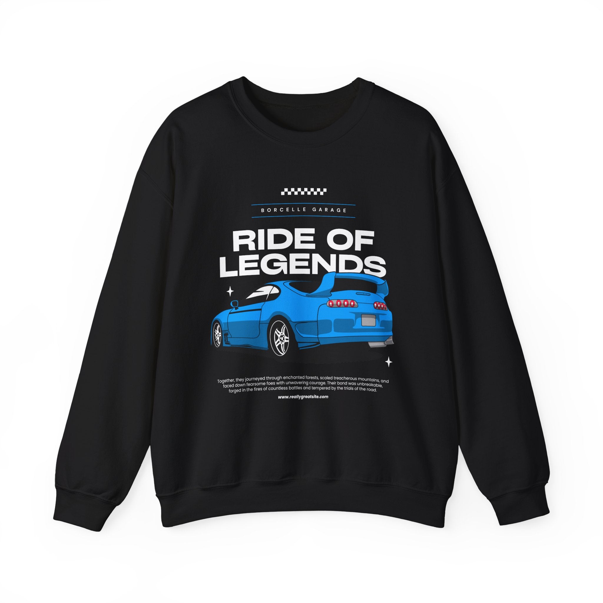 Ride of Legends Unisex Heavy Blend™ Crewneck Sweatshirt, Casual Car Sweatshirt