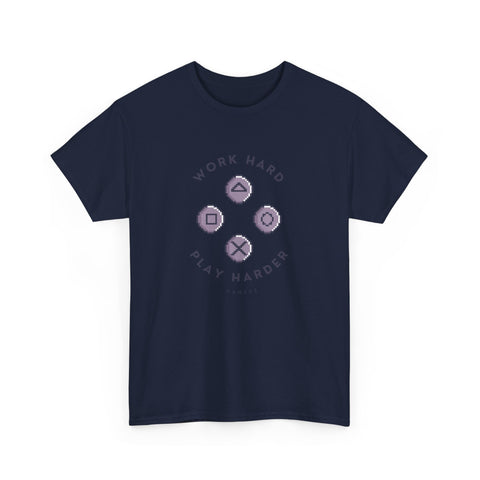 Work Hard Play Hard Unisex Heavy Cotton Tee