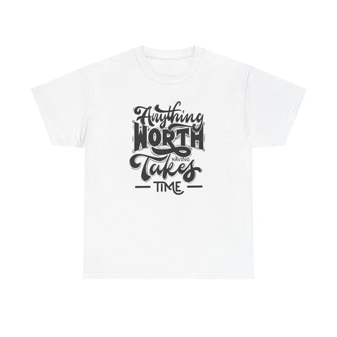 Timeless Wisdom Unisex Heavy Cotton Tee, Inspirational Quote Shirt, Motivational Graphic Tee, Slow Progress T-Shirt, Positive Vibes Clothing