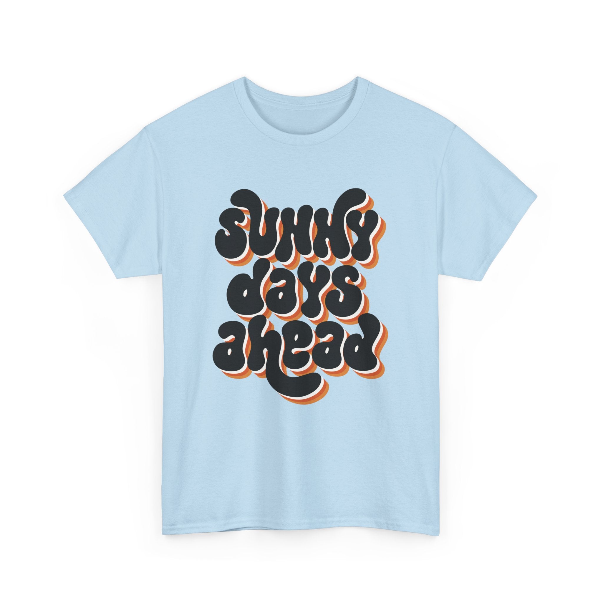 Retro Sunny Days Ahead Tee, Unisex Graphic Shirt for Summer Fun & Festivals, Casual Wear, Eco-Friendly Gift Shirt, Vintage Style T-Shirt