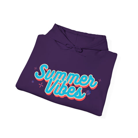 Summer Vibes Unisex Hoodie, Cozy Sweatshirt for Beach Days, Perfect for Summer Celebrations, Casual Wear, Gift for Her