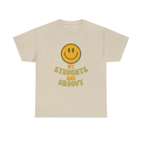 Groovy Teacher Tee, Fun Classroom Shirt, Gifts for Educators, Back to School Apparel, Positive Vibe T-Shirt